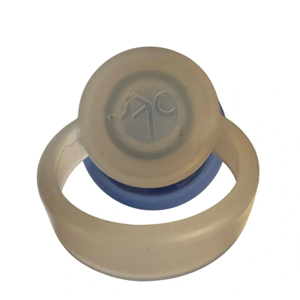 Very collectible\rare bkr bottle - Blue silicone sleeve with Pink Heart Design. - Picture 4 of 4